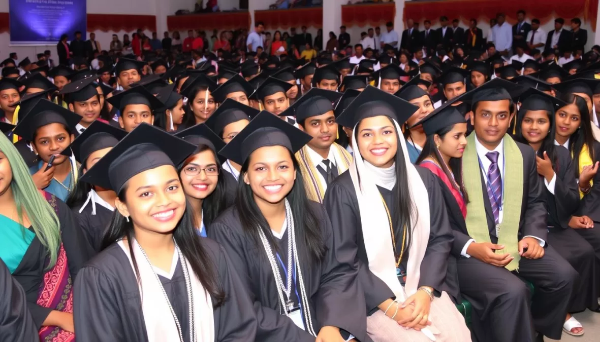 Students celebrating graduation at one of the top 10 schools in India 2025-26