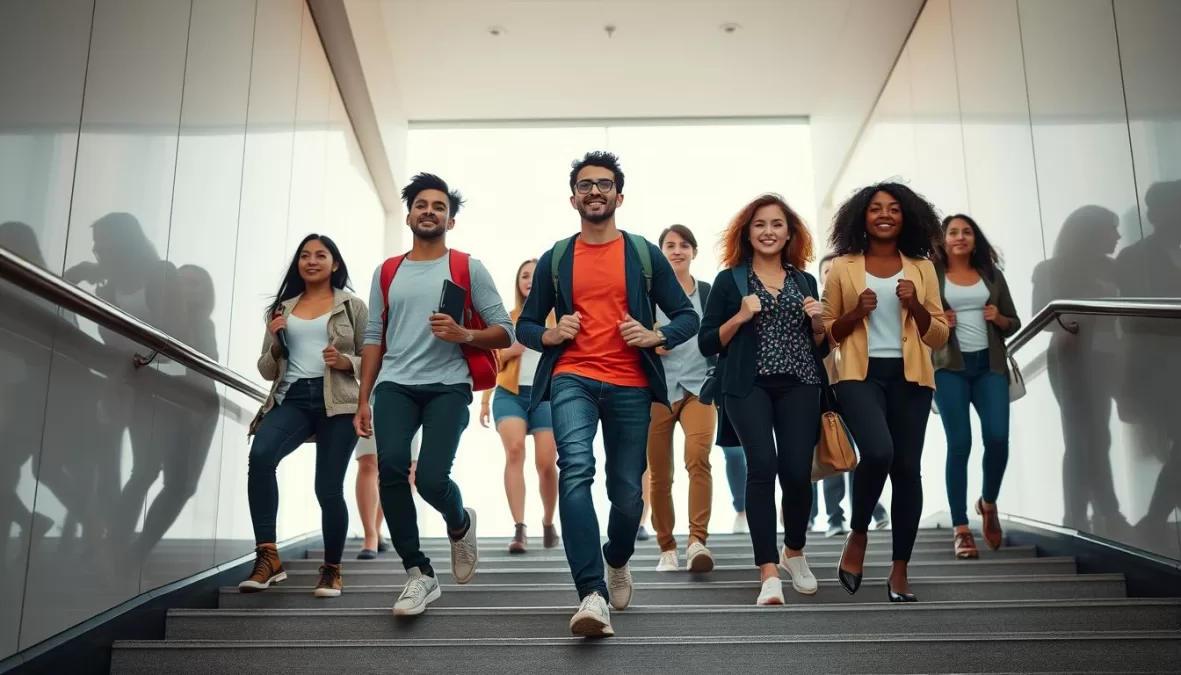 Students confidently facing the future with developed skills for 2030