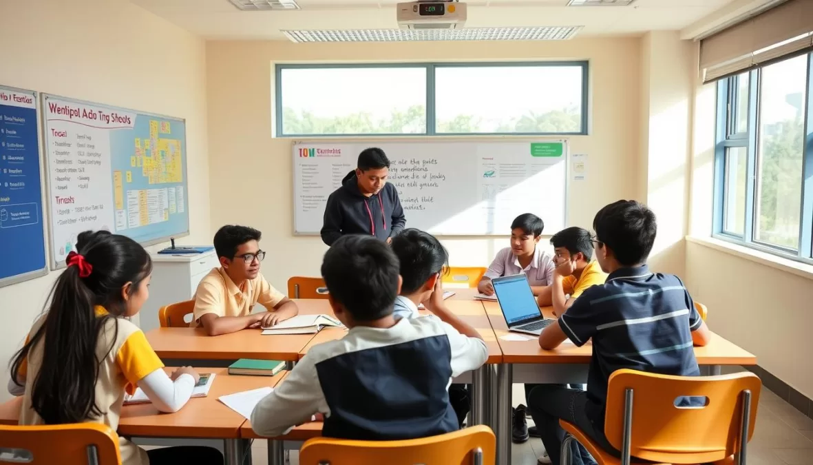 Students engaged in collaborative learning at one of the top 10 schools in India 2025-26