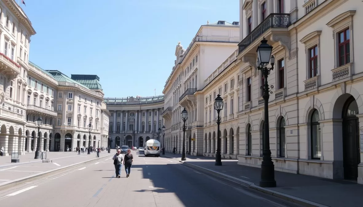 Vienna's historic architecture and clean streets, showcasing Austria as one of the safest countries to travel in 2025