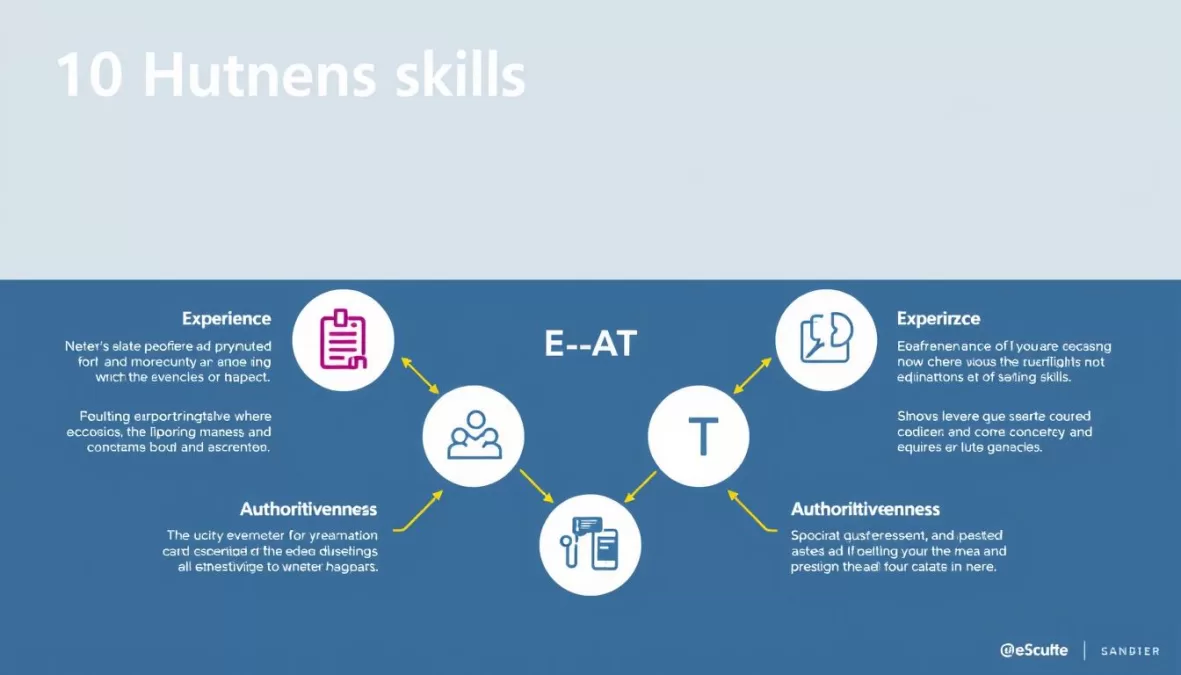 Visual representation of how future skills contribute to E-E-A-T profile development