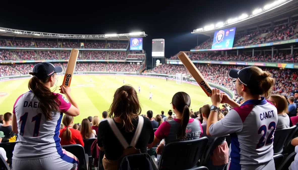 WPL match with female cricketers and diverse audience