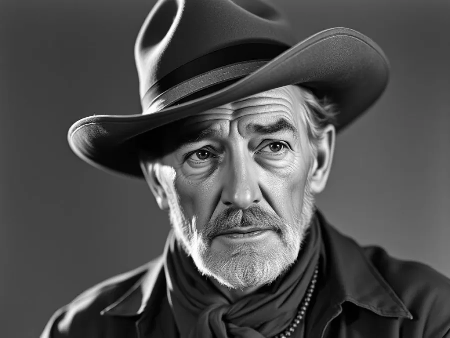 Walter Brennan in The Westerner, one of the most awarded supporting actors in Oscar history