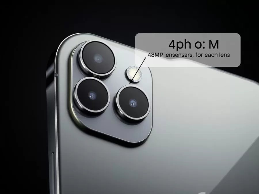 iPhone 17 Pro camera system showing the new horizontal camera bar with three 48MP sensors