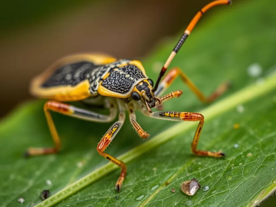 Close-up of an assassin bug, carrier of Chagas disease and one of the deadliest animals in the world