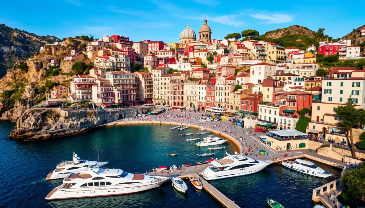 Colorful cliffside village of Positano on the Amalfi Coast