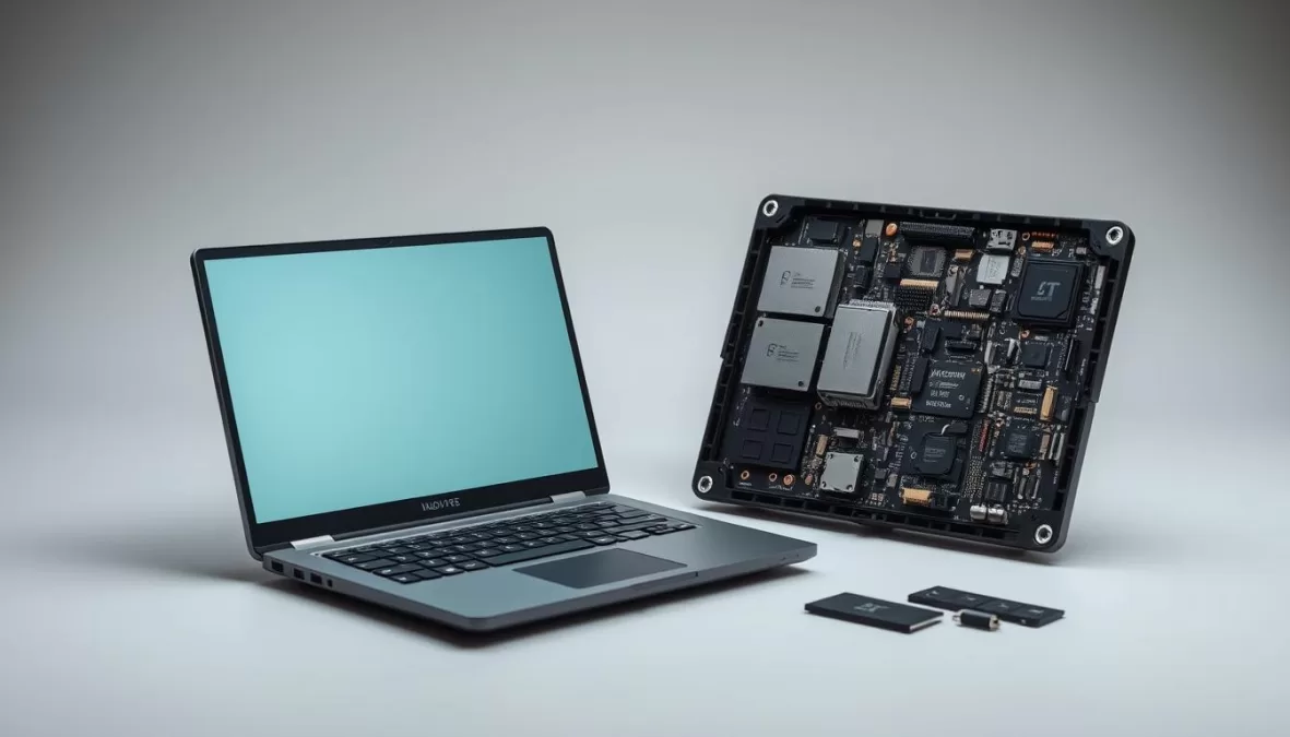 Framework Laptop 13 showing its modular design with easily replaceable components