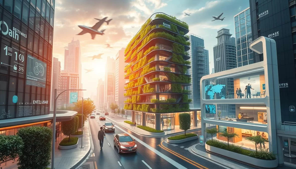 Futuristic health technologies and sustainable urban design concepts