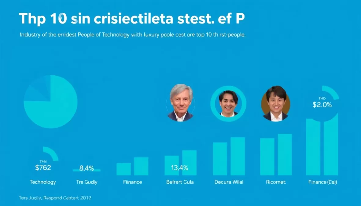 Industry breakdown of wealth sources for top 10 richest person in the world Sep 2025