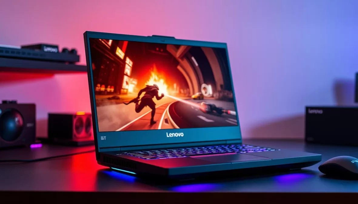 Lenovo Legion 5i gaming laptop showing its gaming-oriented design and display