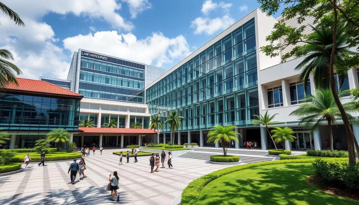 National University of Singapore Law School modern campus, representing Asia in the top 10 best law schools in the world