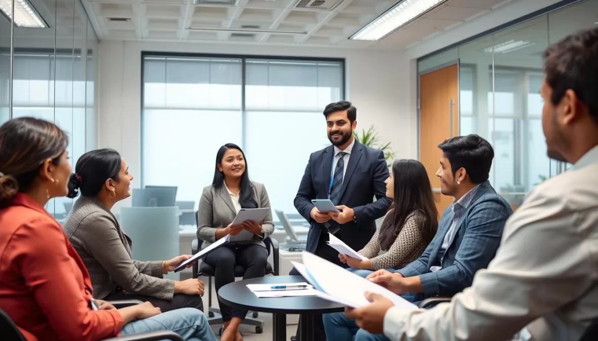 Onboarding session for Indian professionals in a U.S. company