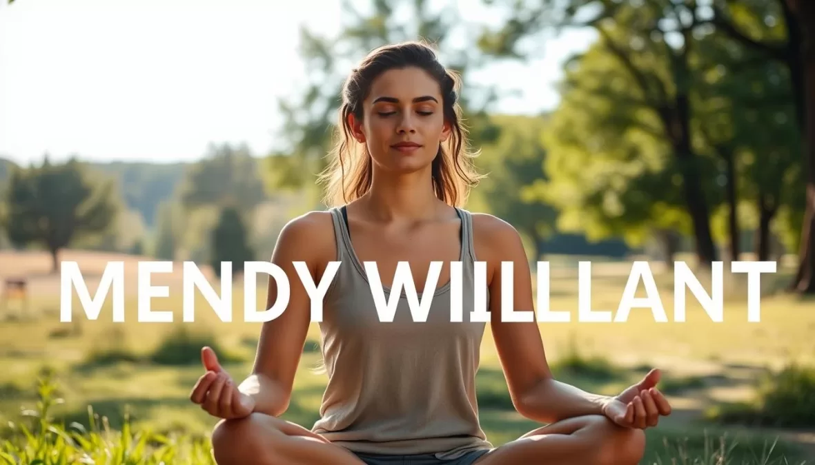 Person practicing mindfulness outdoors for better mental health