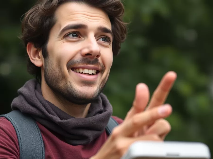 Person trying a new activity with curiosity and openness