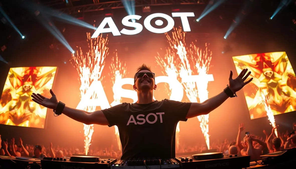 Armin van Buuren celebrating the 1000th episode of A State of Trance