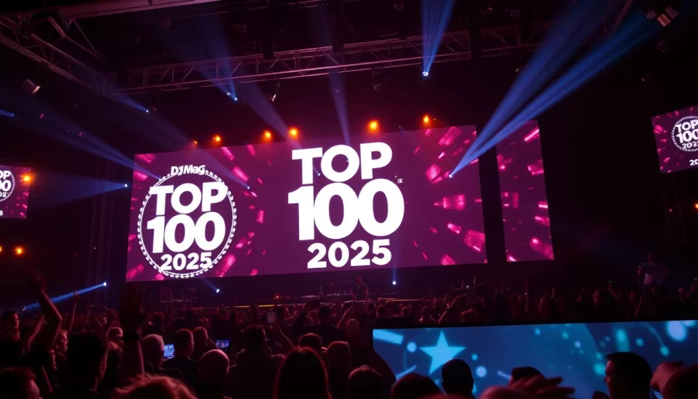 DJ Mag Top 100 DJs 2025 official announcement event with top 10 DJ in the world 2025
