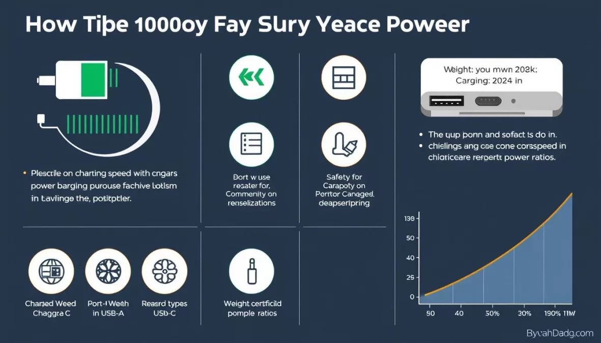 Infographic showing key factors to consider when buying a 20000mAh power bank for top 10 power banks 20000mAh India 2025