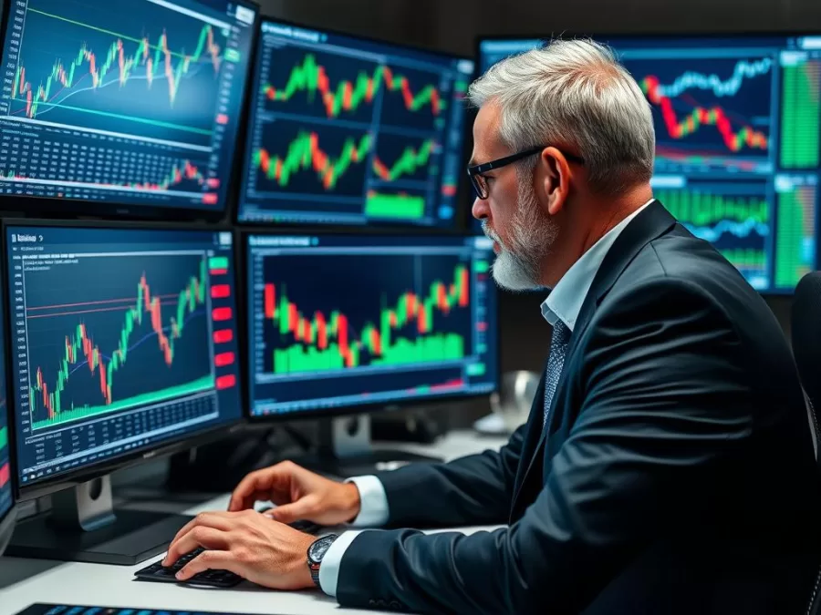 Investor analyzing stock charts for best stocks to buy November 2025