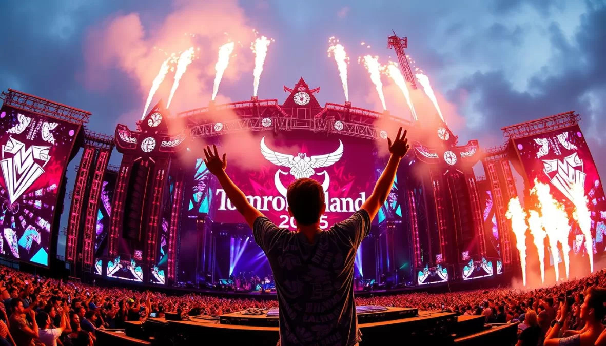 Martin Garrix performing at Tomorrowland 2025 main stage