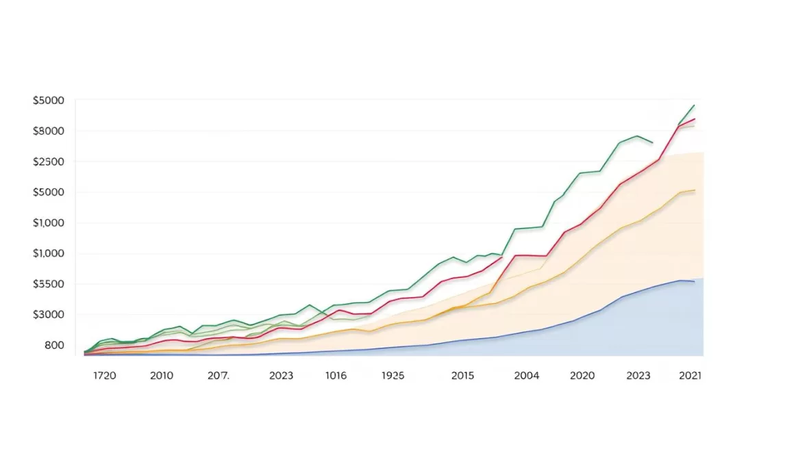 Performance comparison chart of top 10 best stocks to buy right now October 2025