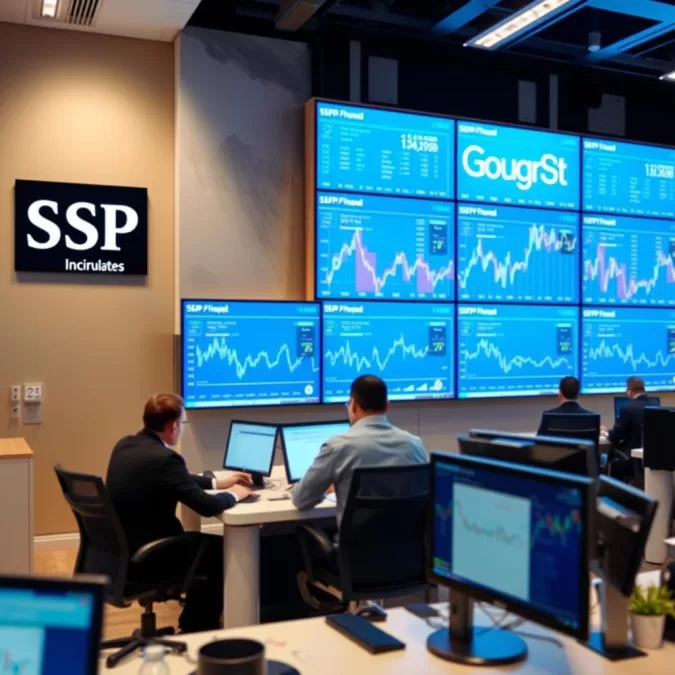 S&P Global financial data visualization showing market analytics