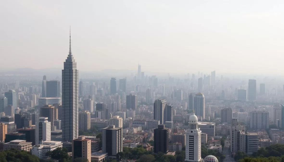 Skyline of São Paulo, Brazil showing urban development in South America's most populous country
