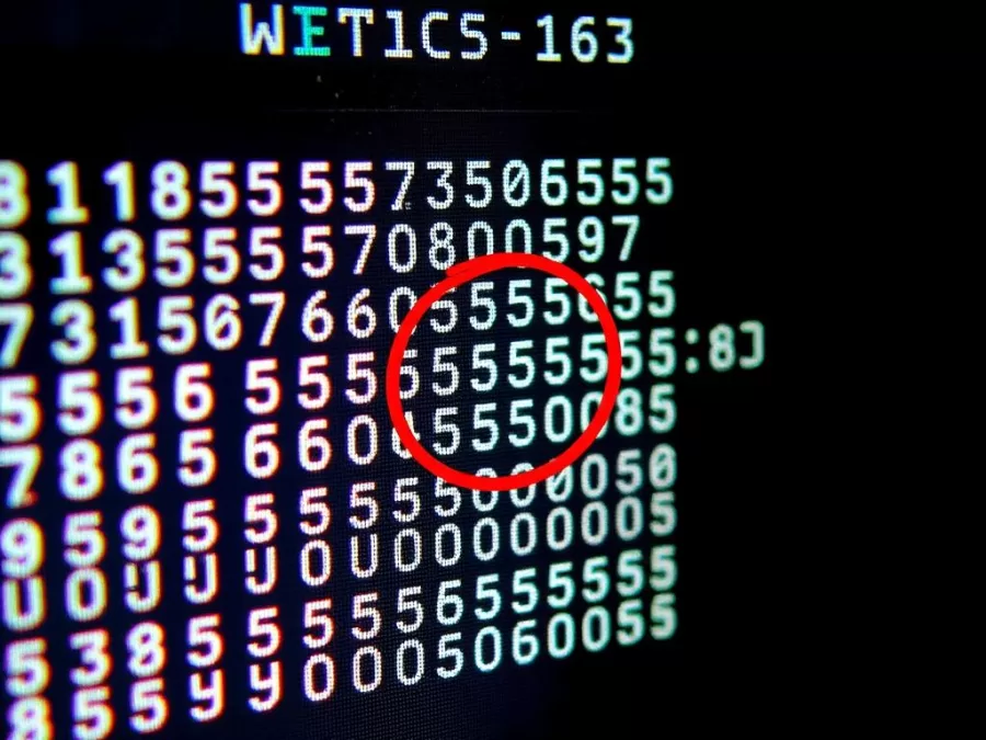 The Wow Signal printout with astronomer's notation