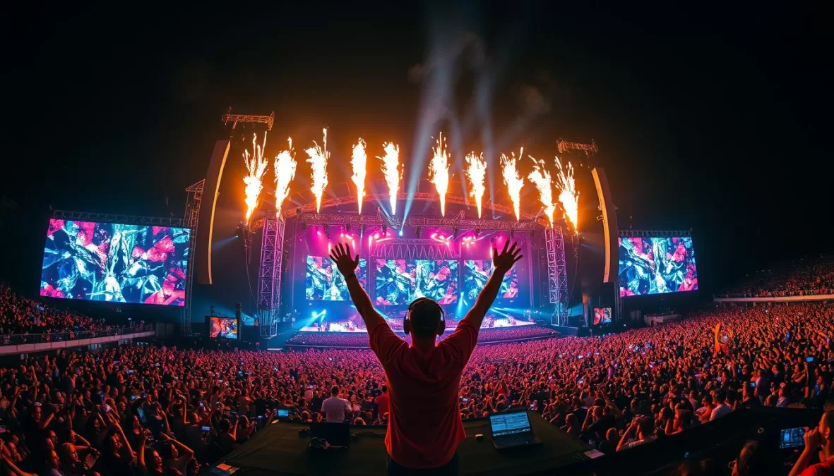 Top 10 DJs of 2025 performing at a major electronic music festival