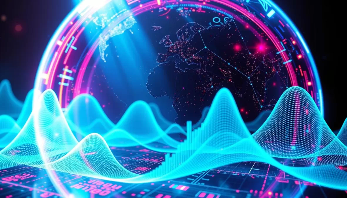 Visual representation of the evolving electronic music landscape in 2025