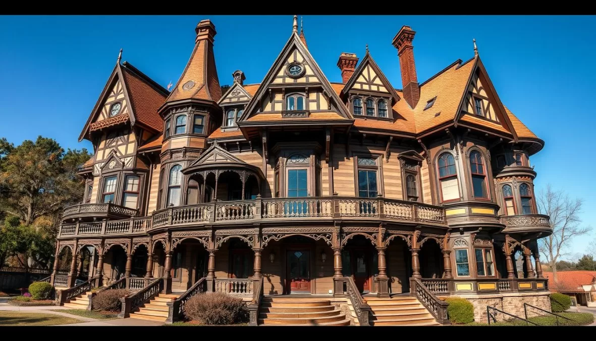 Winchester Mystery House in California, a bizarre scary place in America with unusual architecture