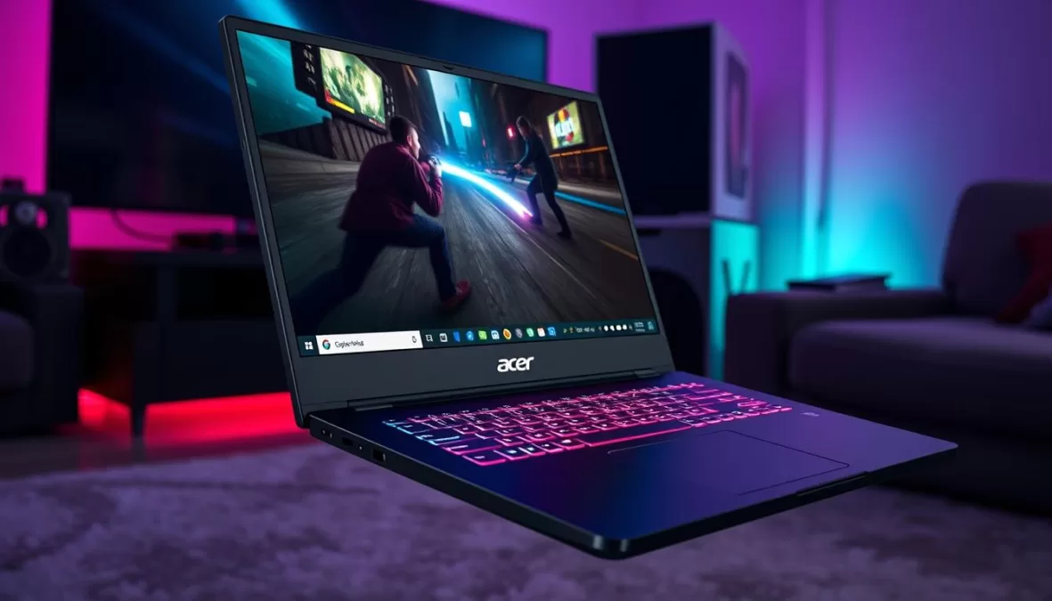 Acer Chromebook Plus 516 GE with its large 16-inch display and gaming-focused features