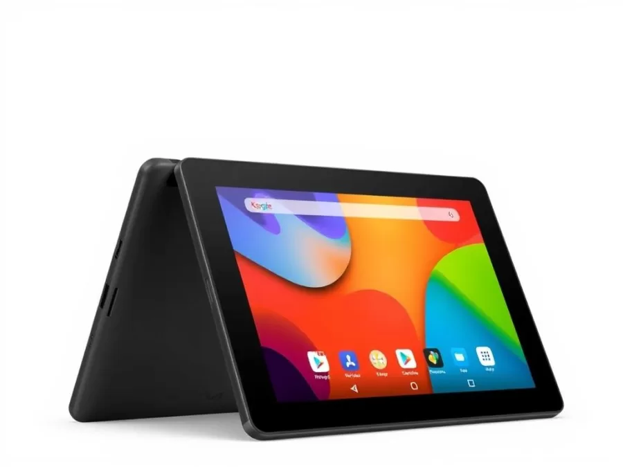 Amazon Fire HD 8 Tablet showing vibrant display and slim design