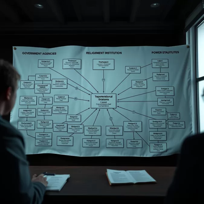 Analysis of systemic factors in criminal cases showing institutional connections