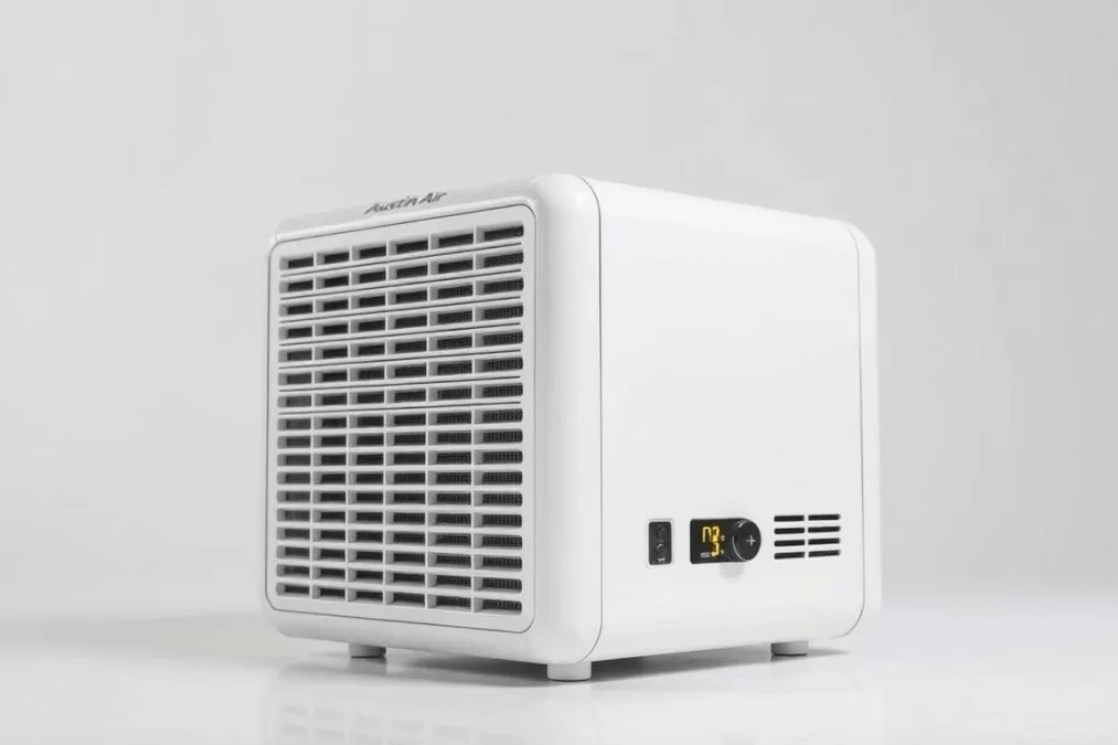 Austin Air HealthMate+ Ultra air purifier 2026 model with medical-grade filtration for chemical sensitivity