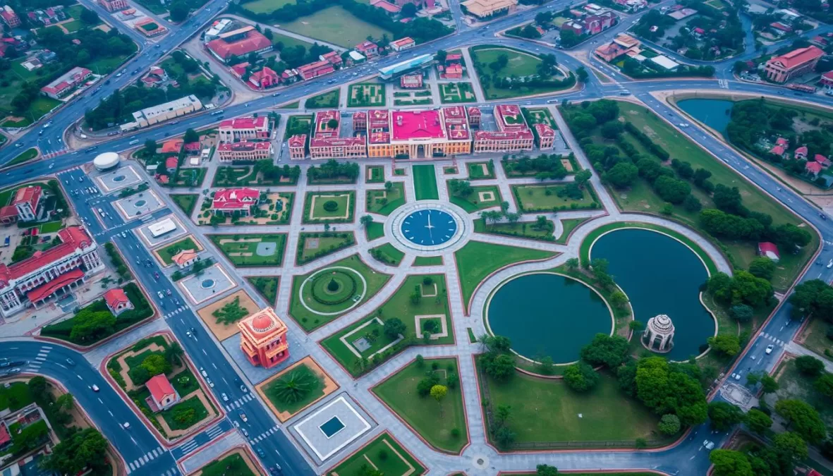 Chandigarh's planned layout and green spaces contributing to its ranking as the tenth safest city in India 2025