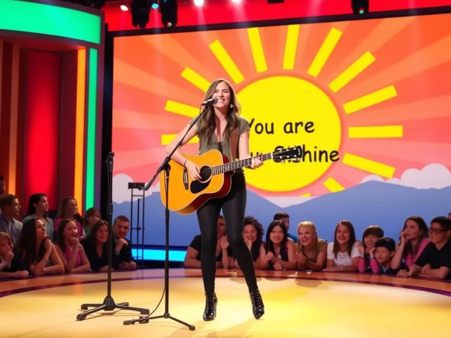 Christina Perri performing You Are My Sunshine, one of the top 10 songs for kids 2025