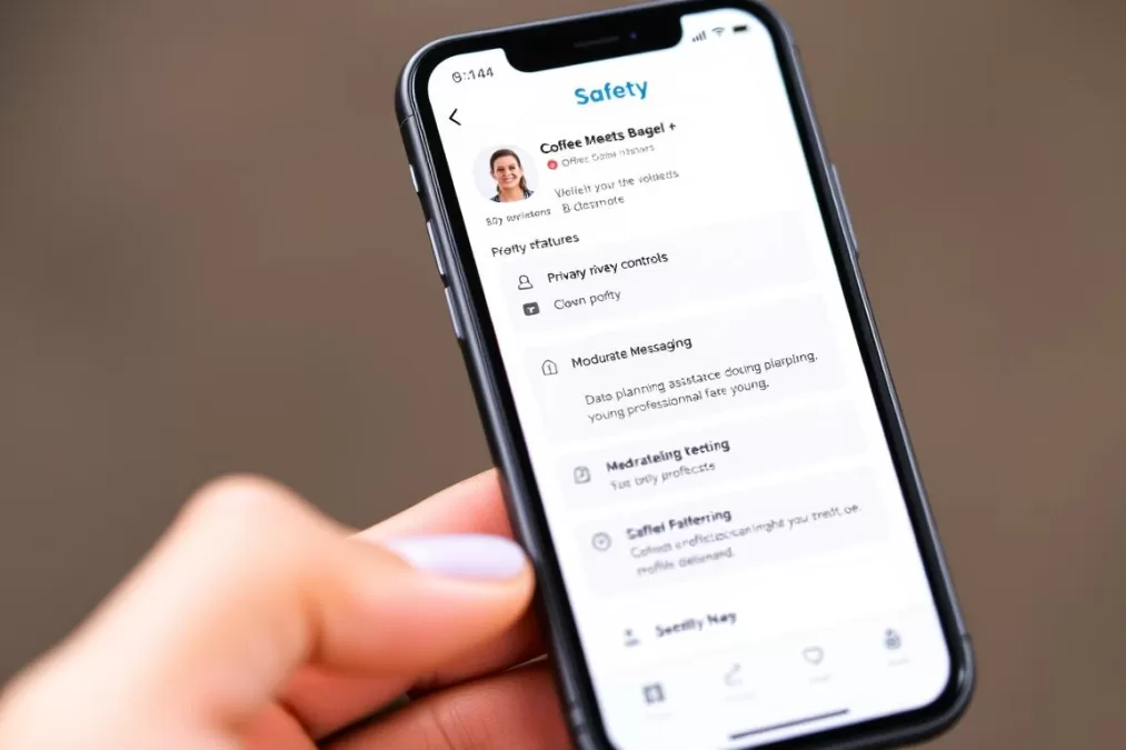 Coffee Meets Bagel+ safety features showing profile verification and moderated messaging in 2026