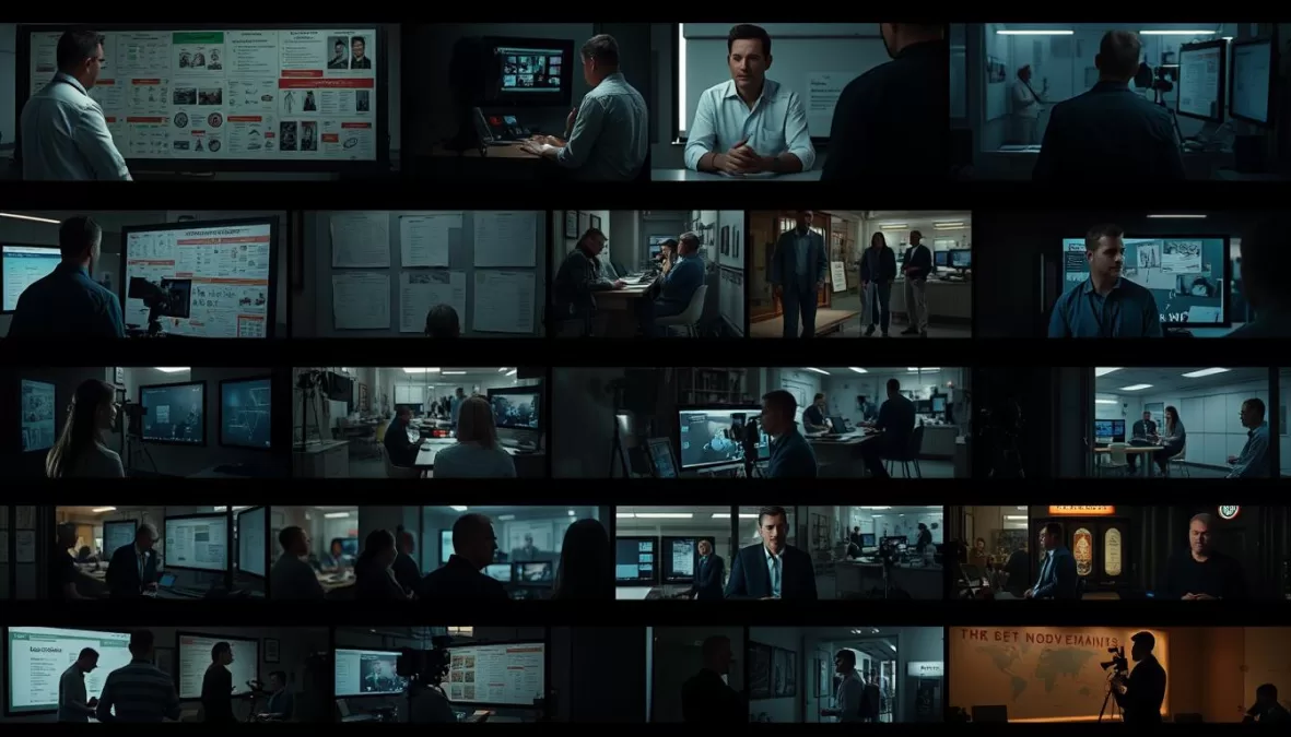 Collection of global Top 10 true-crime web series 2025 showing diverse production styles and investigation methods