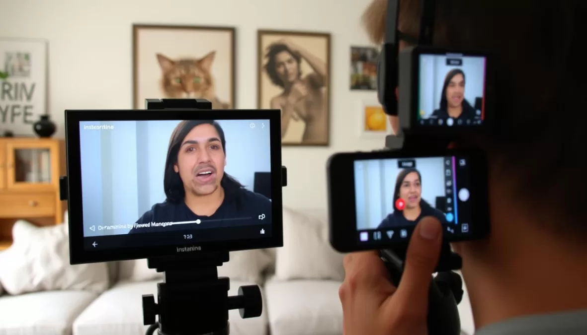 Creator making satirical content with Dramamine song