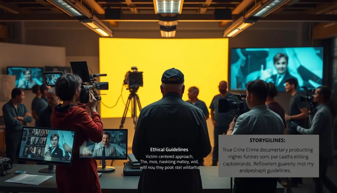 Future of true crime storytelling showing advanced production techniques and ethical approaches