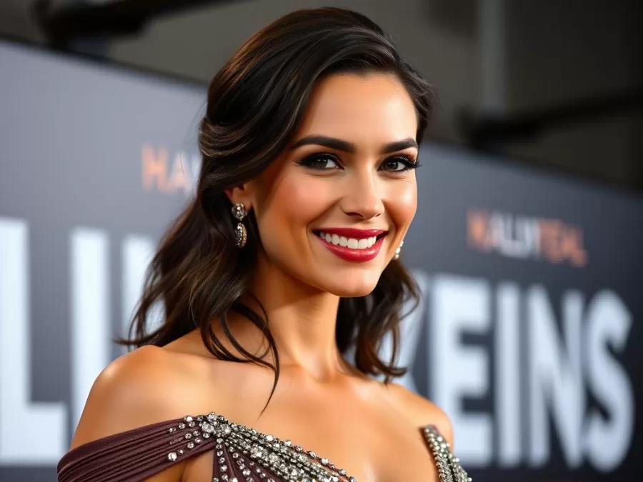 Gal Gadot smiling at a premiere event, showcasing her natural beauty as one of the top 10 sexiest women in world