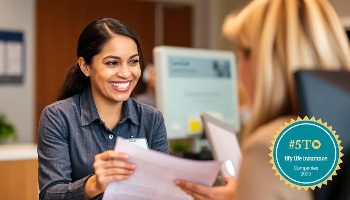 Guardian Life customer service representative helping client with top 10 life insurance companies in USA 2025 ranking