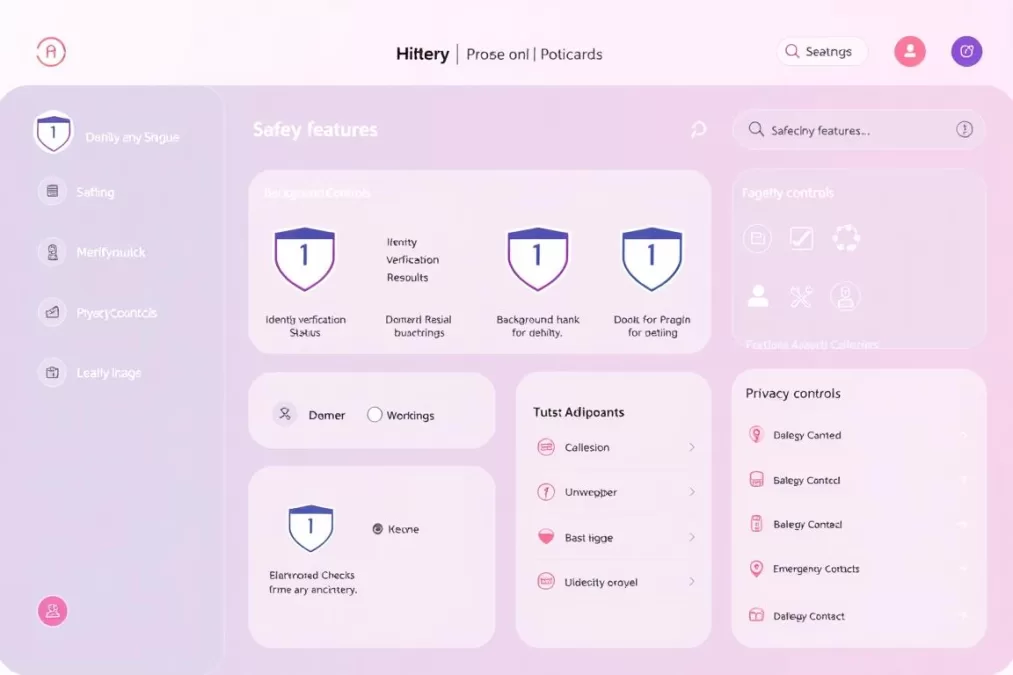 Hinge AI safety features dashboard showing protection tools for young adults