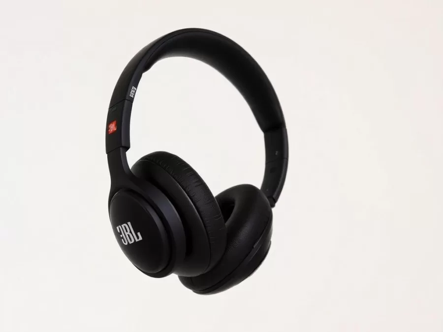 JBL Tune 510BT Wireless Headphones in black showing foldable design