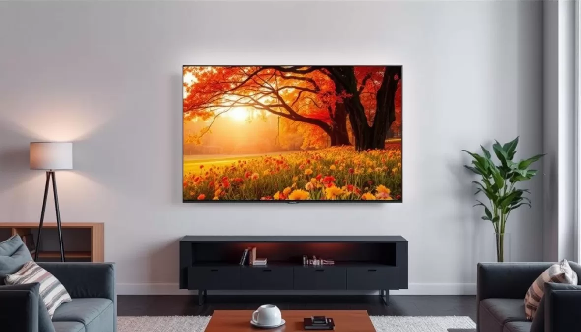 LG 65-inch C5 OLED 4K Smart TV displaying vibrant colors and thin bezel design