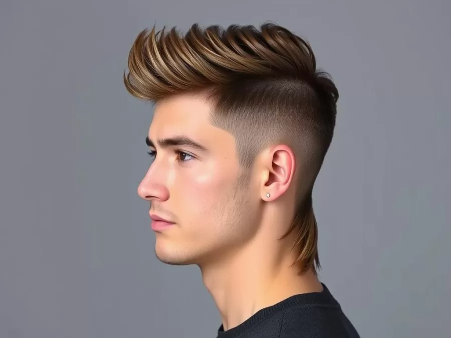 Man with modern mullet hairstyle for 2026 showing contemporary take on the classic style