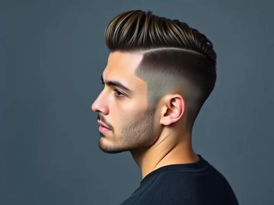 Man with textured slick back hairstyle for 2026 showing modern take on classic style