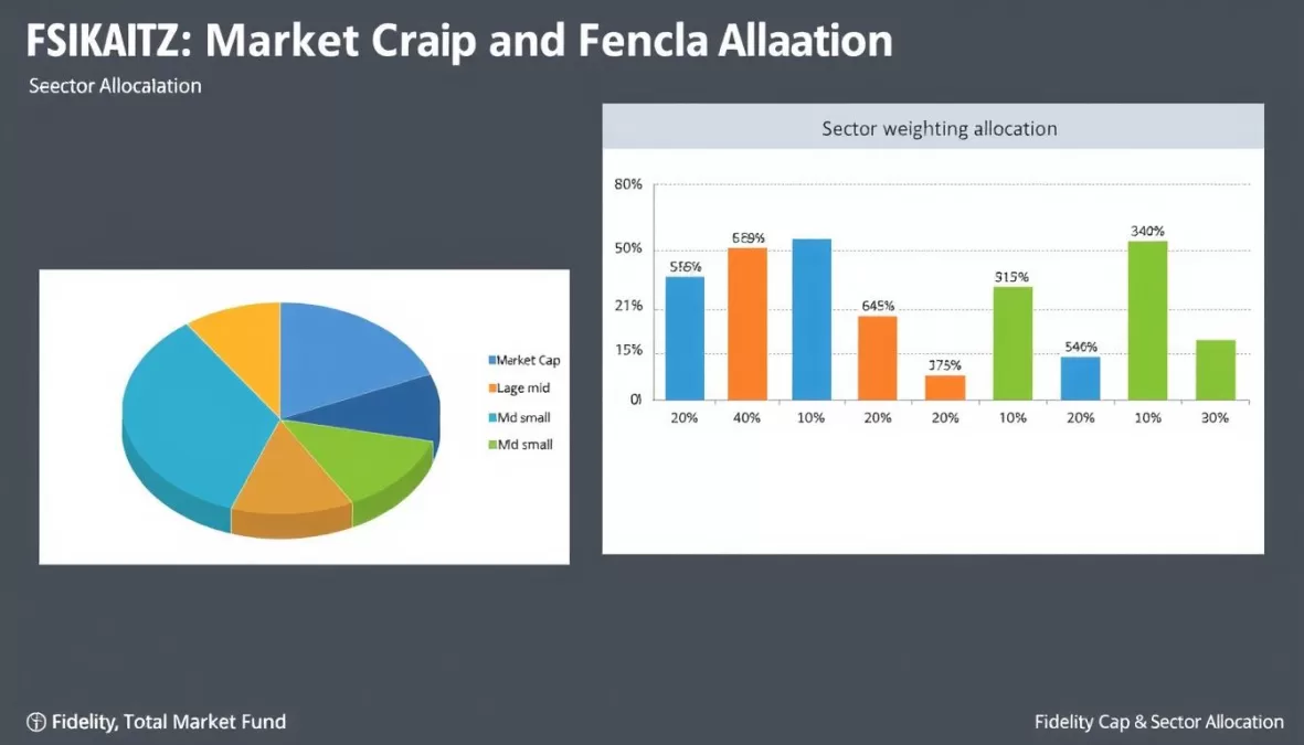 Market capitalization breakdown and sector allocation of Fidelity Total Market Index Fund for top 10 mutual funds to invest in 2026 for long term