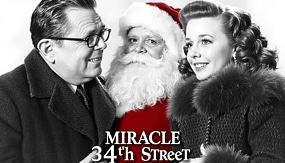 Miracle on 34th Street poster featuring Kris Kringle