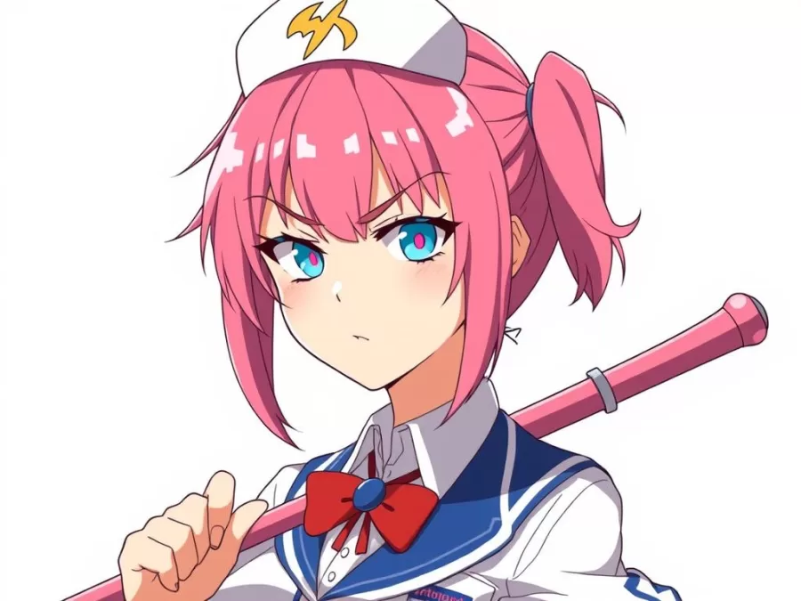 Nonon Jakuzure with her pink hair and mocking expression, showcasing the attitude of anime girls with biggest egos